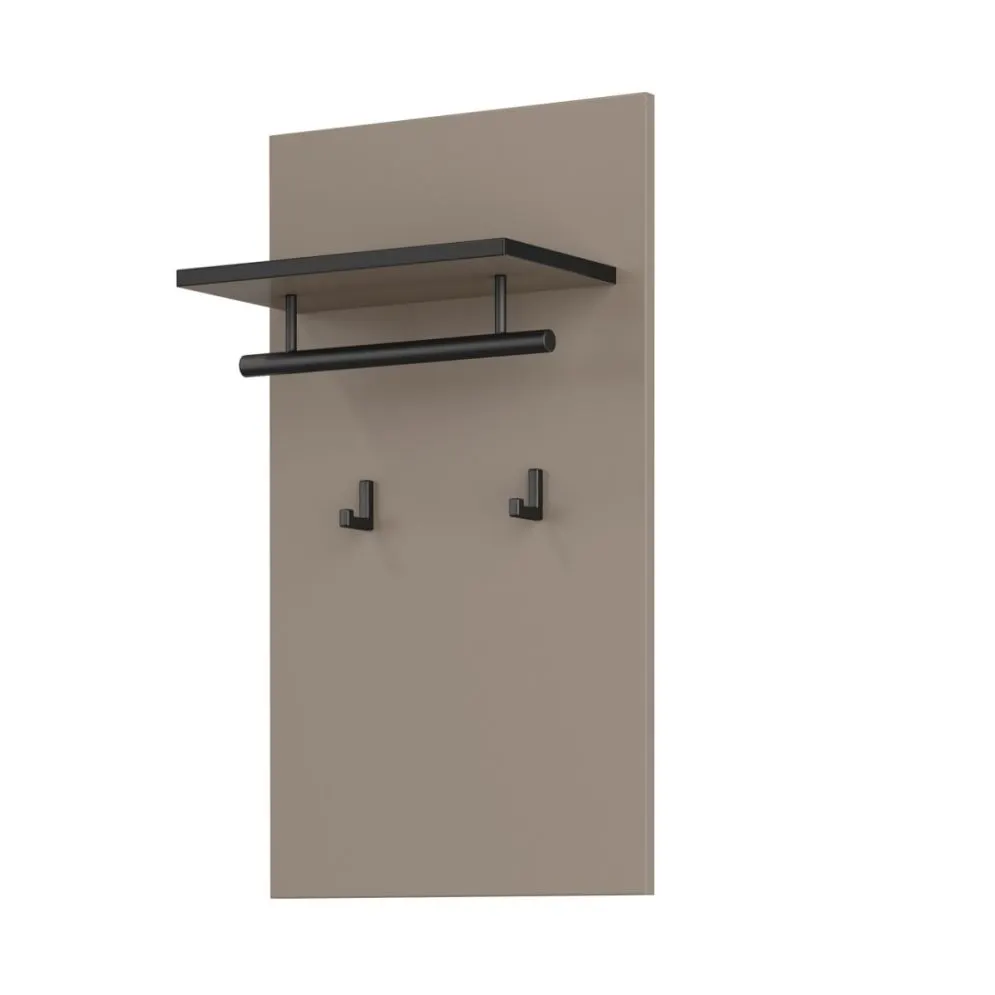 Wieszak do przedpokoju CROSS 40x70cm congo/czarny z drążkiem I sklep meblowy MIRAT.  kolekcja HV-CROSS