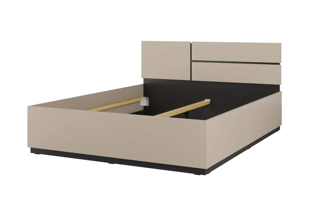 Łóżko CROSS 160x200 congo/czarne do sypialni I sklep meblowy MIRAT.  kolekcja HV-CROSS