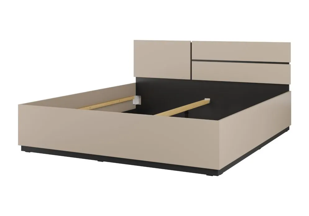 Łóżko CROSS 180x200 congo/czarne nowoczesne I sklep meblowy MIRAT.  kolekcja HV-CROSS