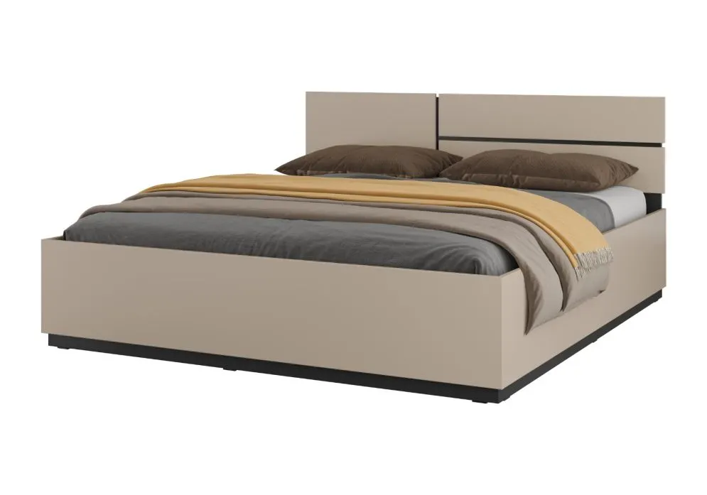 Szerokie łóżko CROSS 180x200 congo/czarne z pojemnikiem I sklep meblowy MIRAT.  kolekcja HV-CROSS