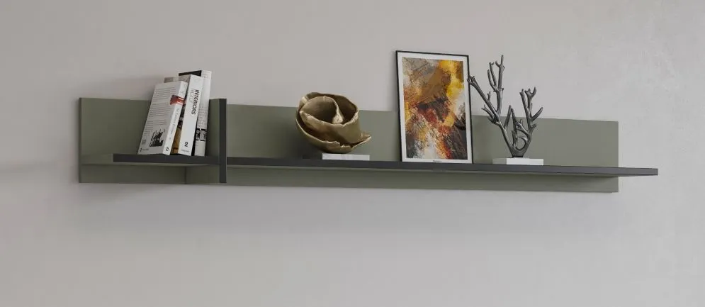 Półka wisząca CROSS 180cm zielona do salonu I sklep meblowy MIRAT.  kolekcja HV-CROSS