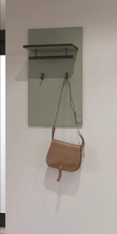 Elegancki wieszak do przedpokoju CROSS 40x70cm zielony/czarny I sklep meblowy MIRAT.  kolekcja HV-CROSS
