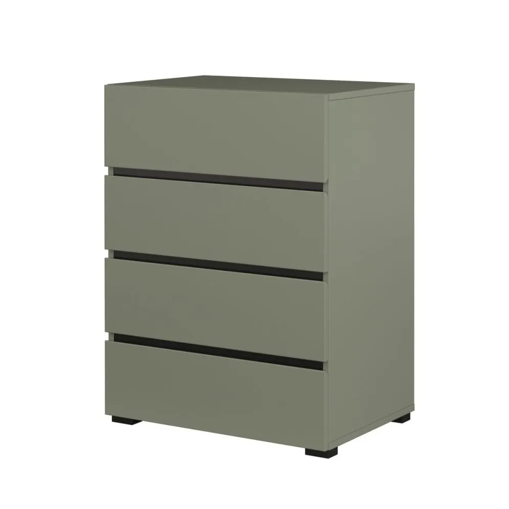 Komoda CROSS 4S 60cm zielona/czarna kolorowa I sklep meblowy MIRAT. kolekcja HV-CROSS