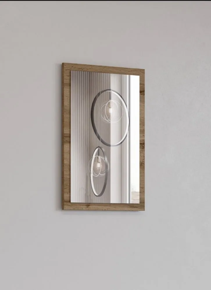 Lustro do przedpokoju CROSS 40x60cm dąb wotan wiszące I sklep meblowy MIRAT.  kolekcja HV-CROSS