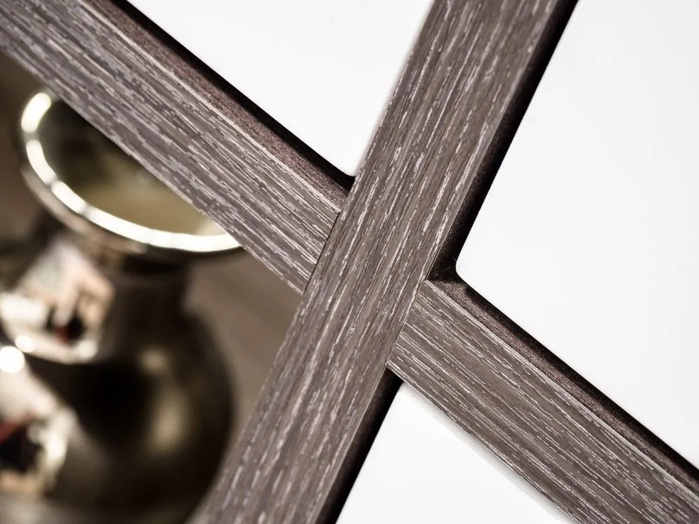 Meblościanka CROSS LED biała z biokominkiem nowoczesna I sklep meblowy MIRAT.  kolekcja CROSS ASM