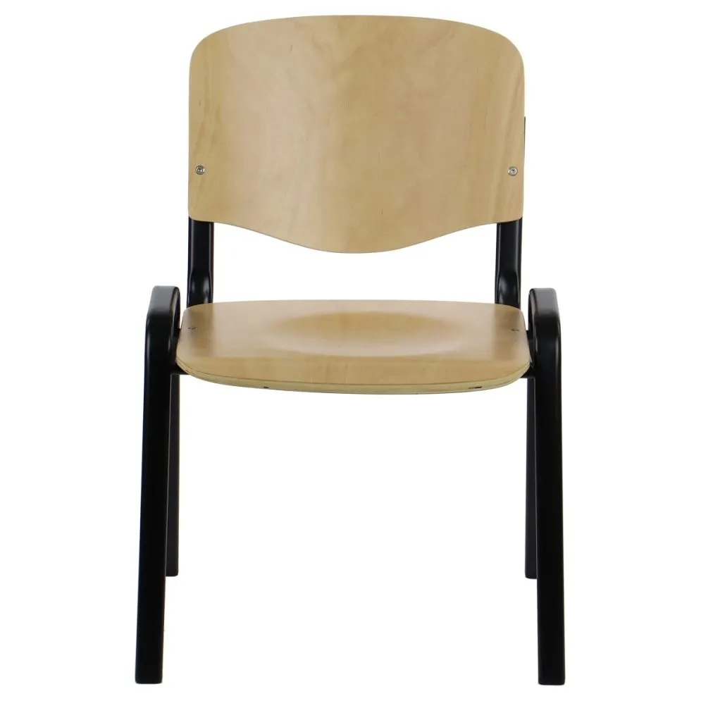 Zestaw krzeseł ze sklejki TDC-07 2 szt. buk/czarne biurowe I sklep meblowy MIRAT.