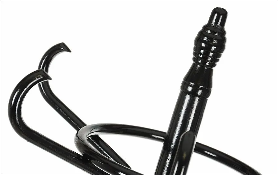 Wieszak drewniany WDR-1 czarny do przedpokoju | MIRAT. w stylu VINTAGE kolekcja