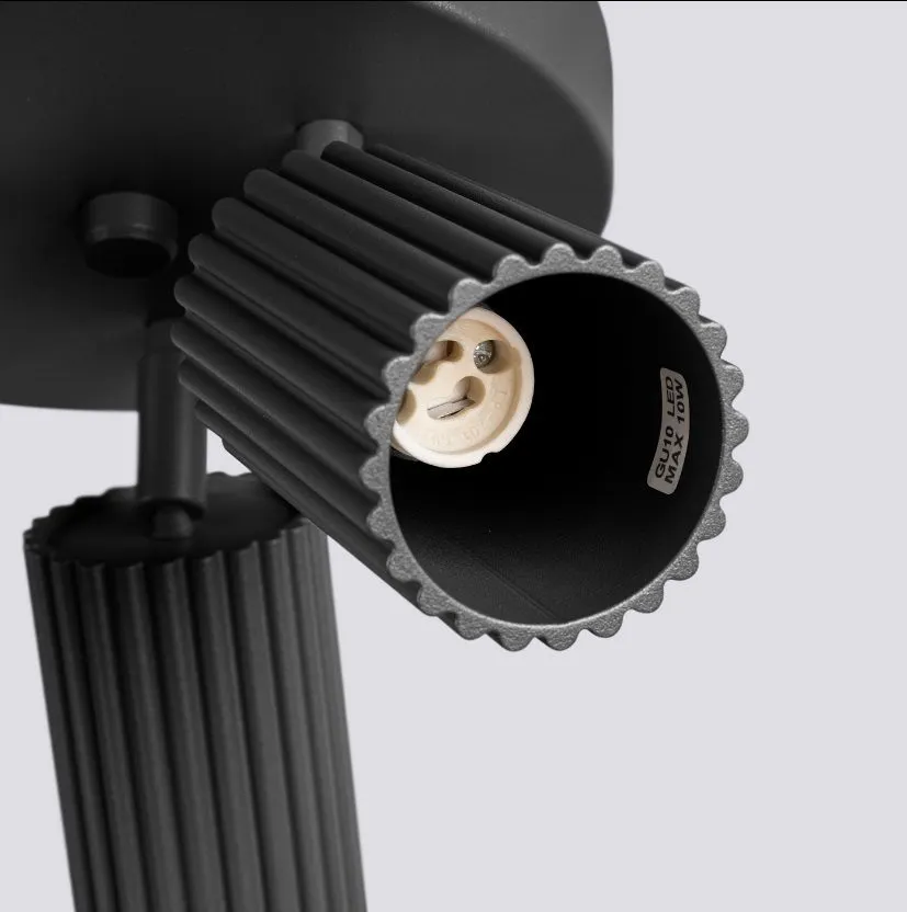 Plafon trzypunktowy KARBON 3P czarny okrągły aluminiowy | sklep MIRAT  kolekcja karbon