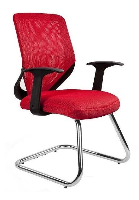 Fotel MOBI SKID czerwony na płozie do sali konferencyjnej | MIRAT. w stylu  kolekcja