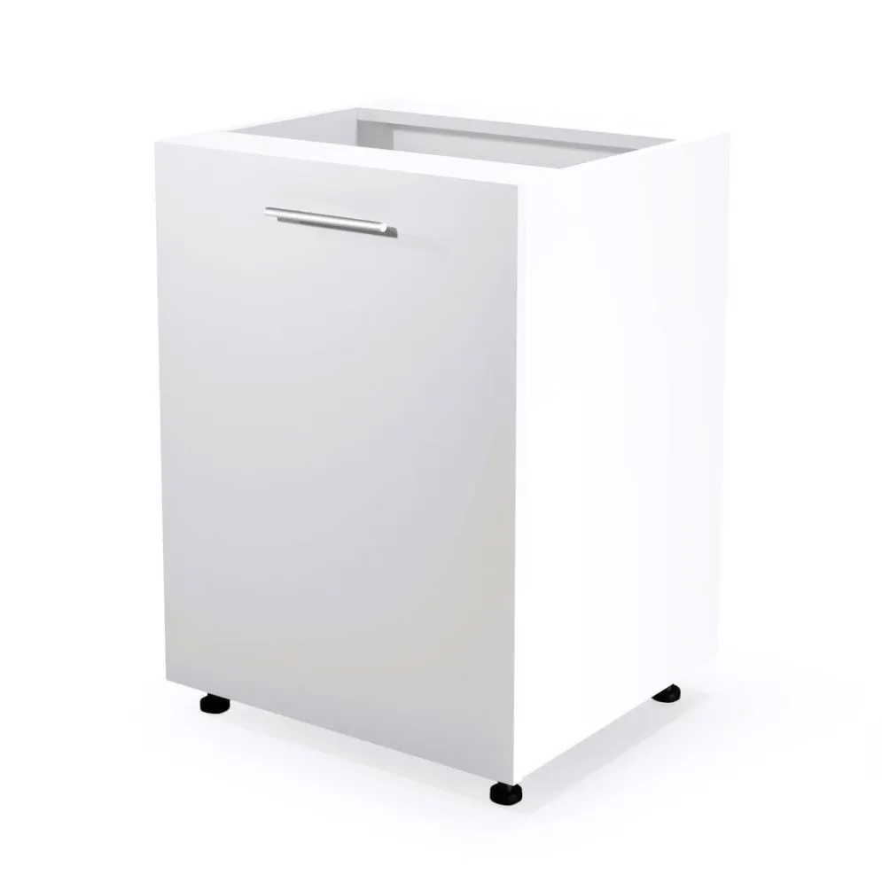Szafka kuchenna stojąca 60 VENTO D-60/82 biały połysk jednodrzwiowa | MIRAT. kolekcja VENTO