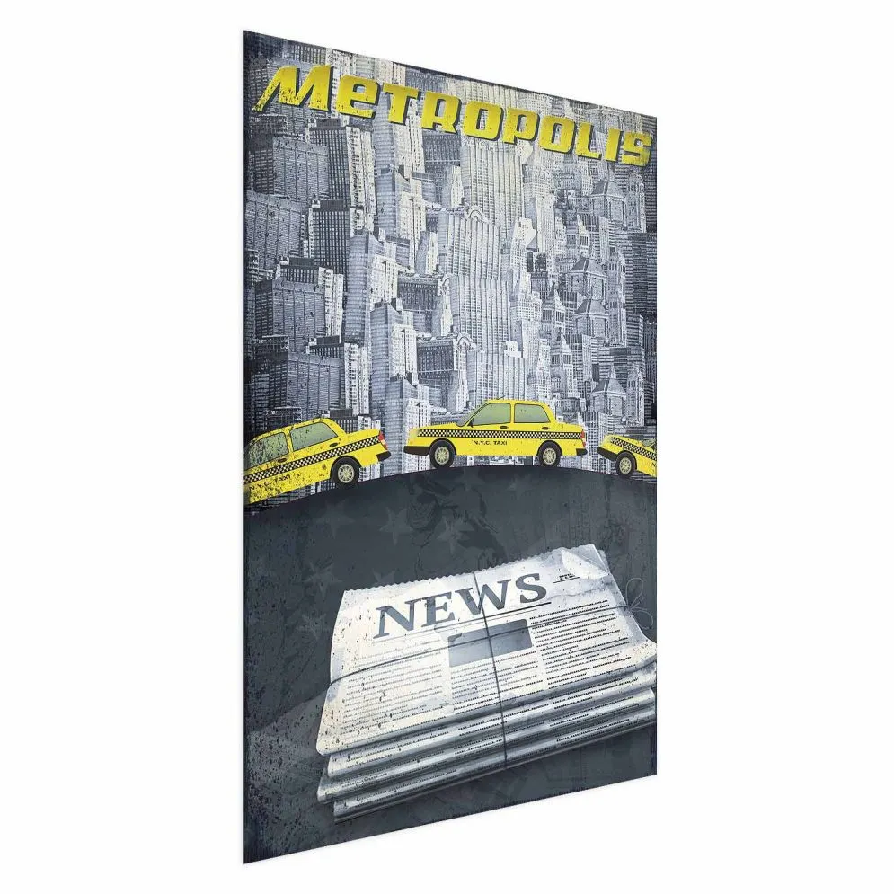 Plakat Metropolis 21x30 cm bez ramy bez marginesu | MIRAT.