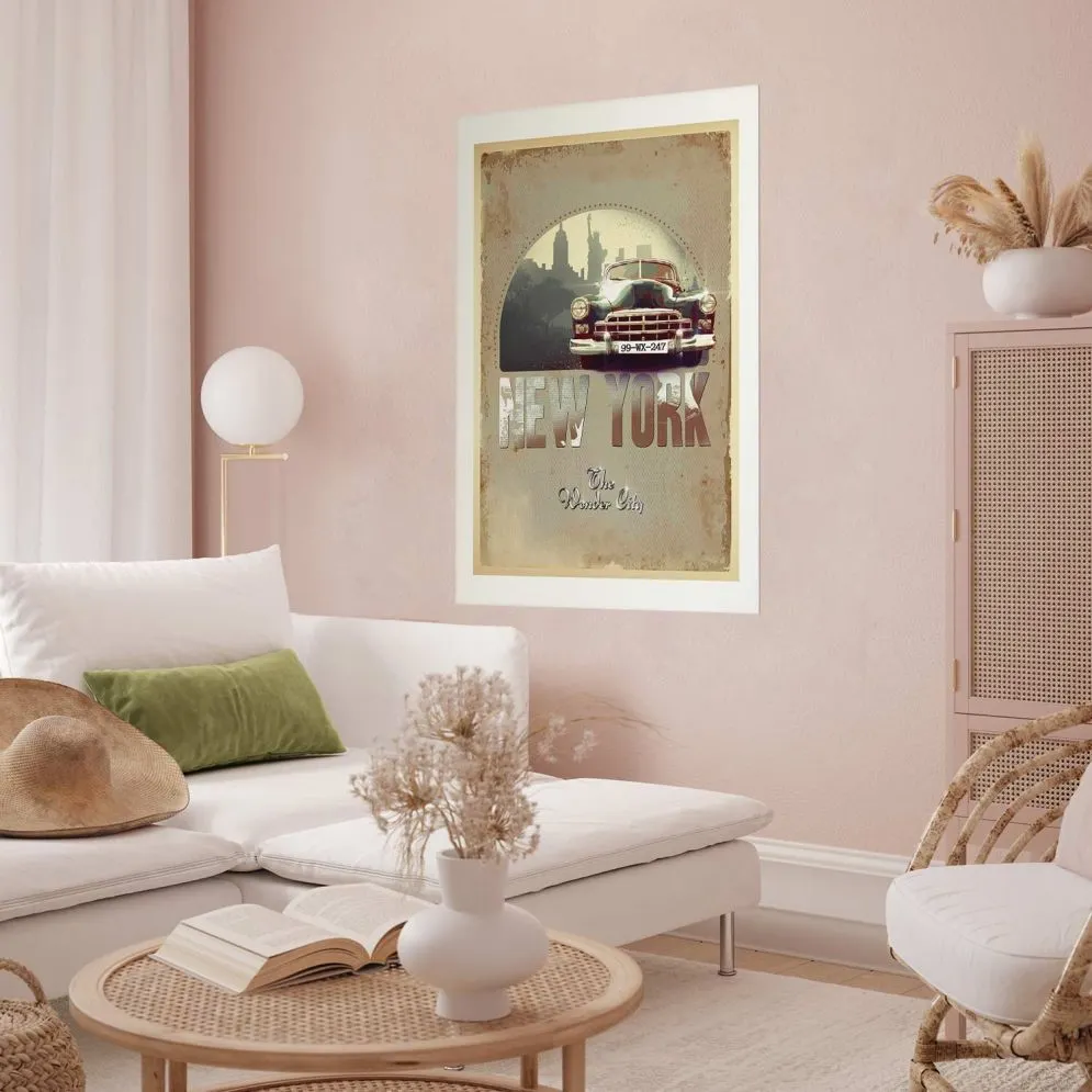 Plakat New York 21x30 cm bez ramy z marginesem | MIRAT.