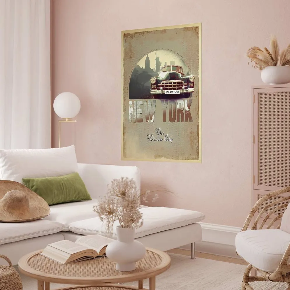 Plakat New York 21x30 cm bez ramy bez marginesu | MIRAT.