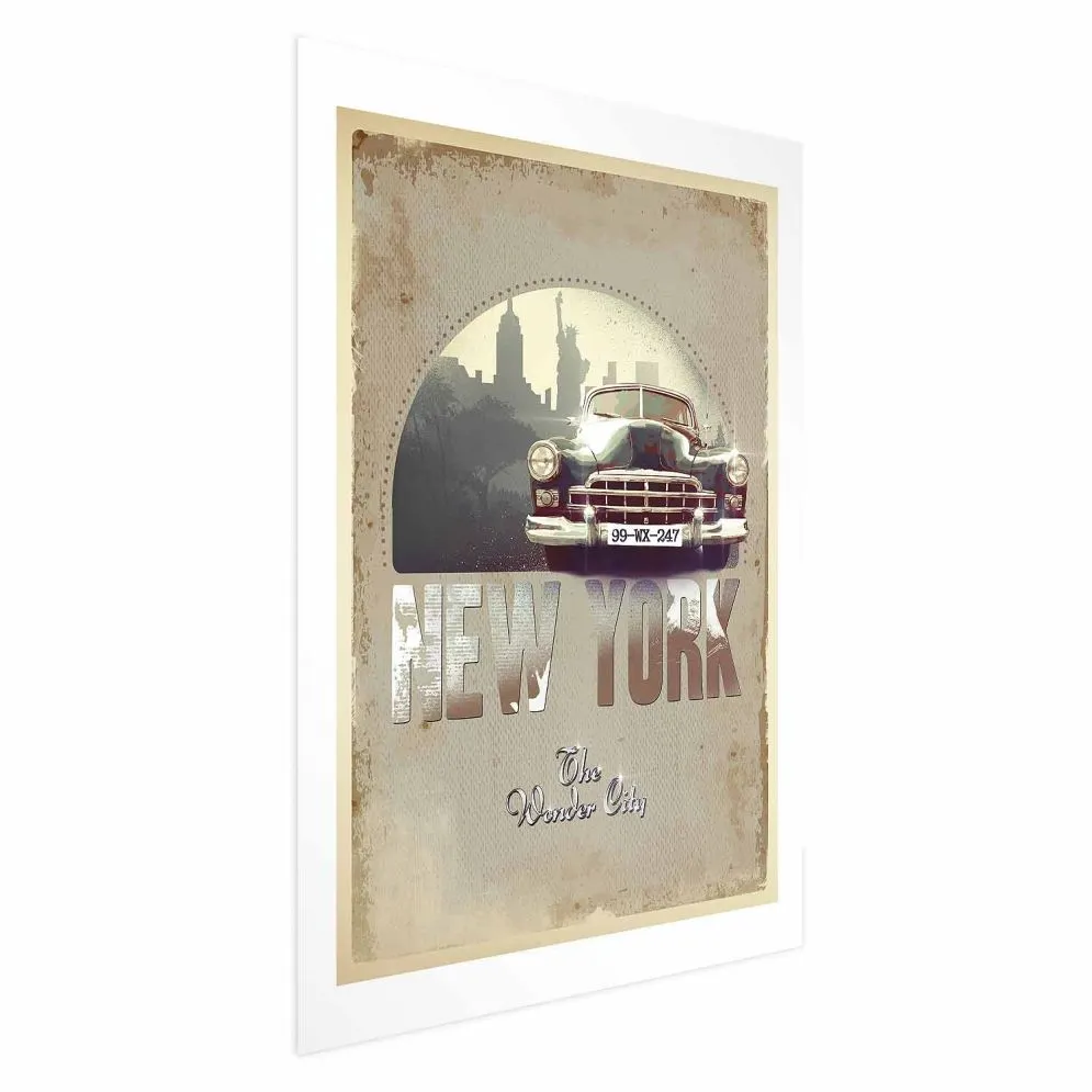 Plakat New York 21x30 cm bez ramy z marginesem | MIRAT.