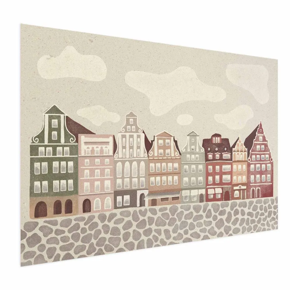 Plakat Kolorowe Fasady 60x40 cm bez ramy bez marginesu | MIRAT.