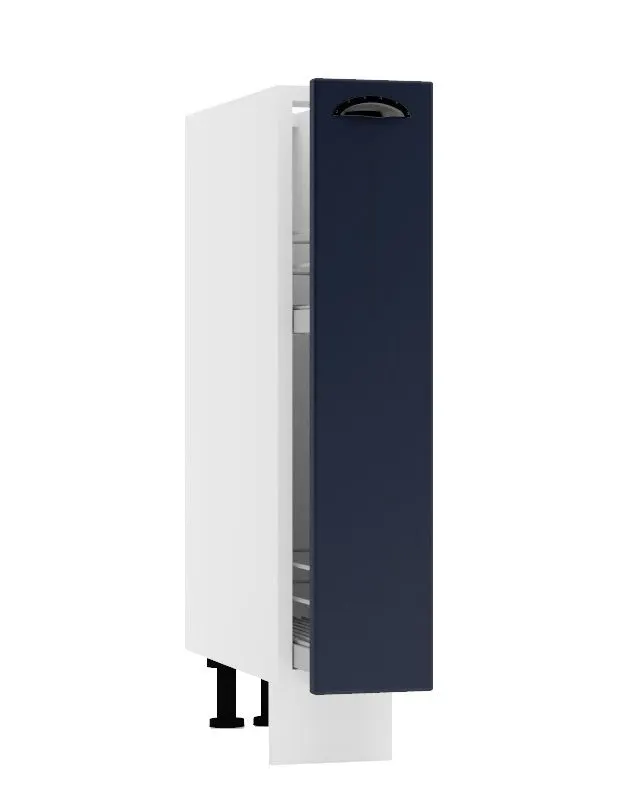 Szafka kuchenna stojąca CARGO 15 ADELE D15 granatowa z koszem I sklep meblowy MIRAT.