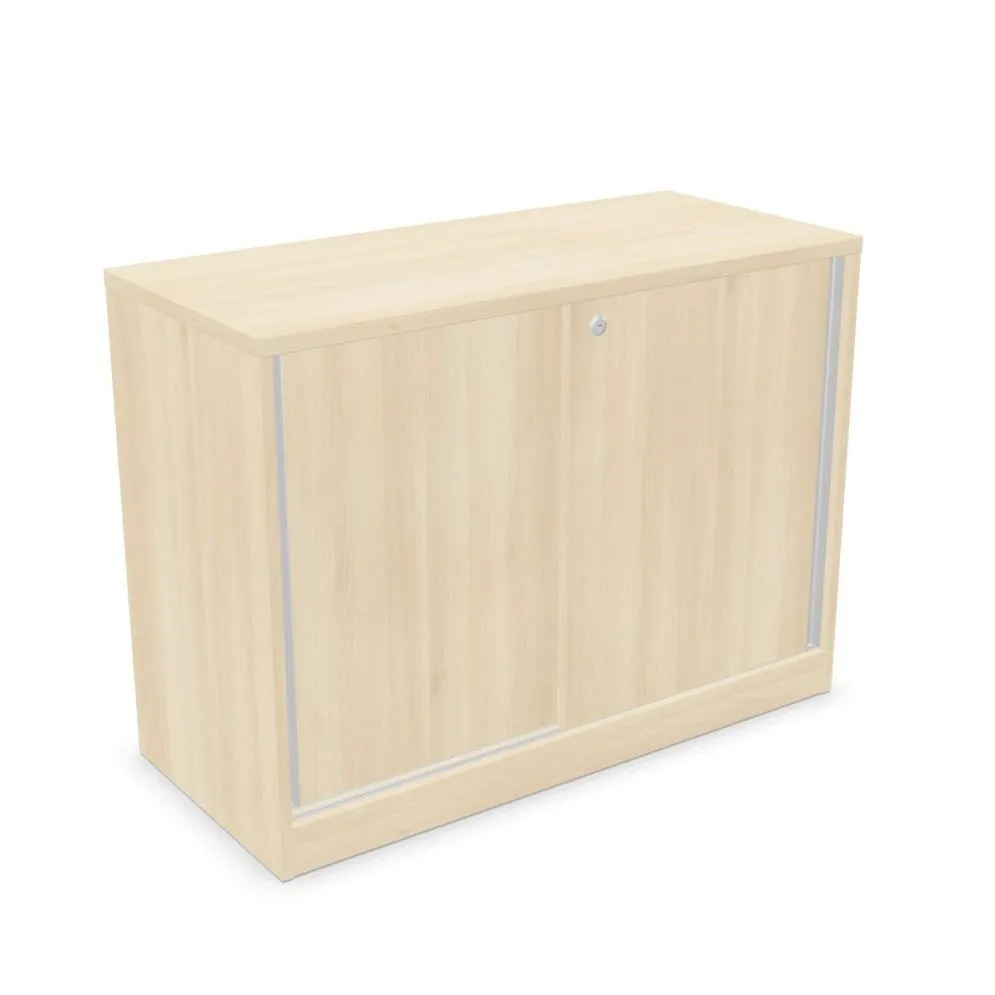 Szafka biurowa przesuwna EASY SPACE CABINET S 1.5-OH 100cm akacjowa zamykana I sklep meblowy MIRAT.