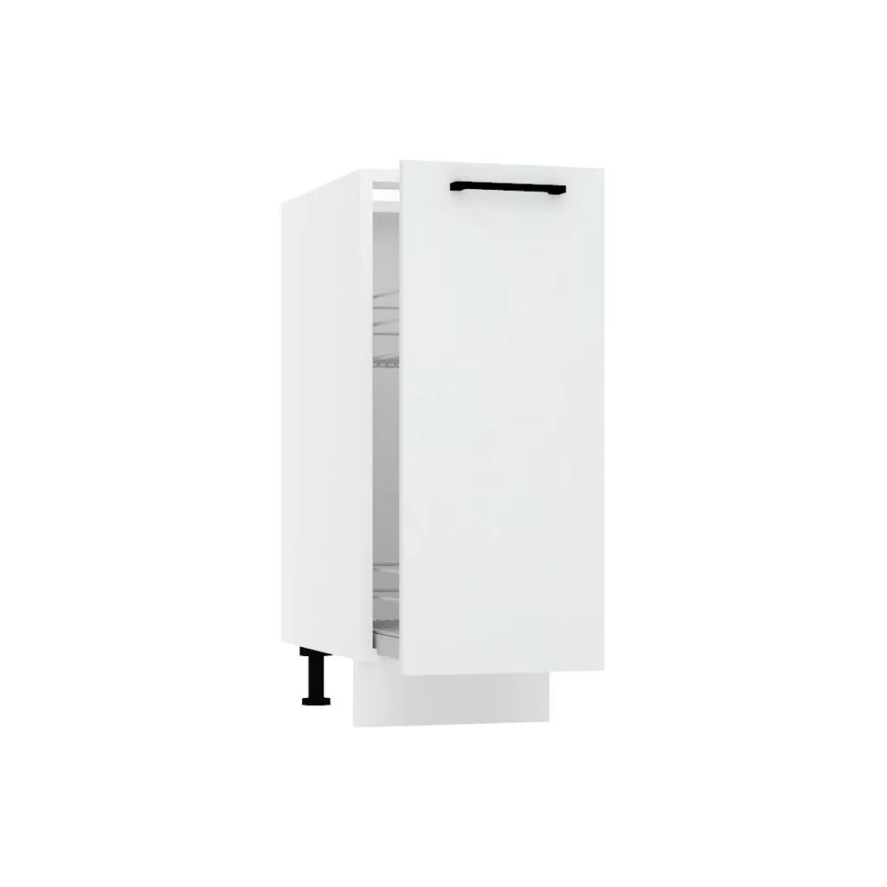 Wąska szafka kuchenna dolna CARGO 30 DENIS D30 szara z koszem I MIRAT.  kolekcja DENIS