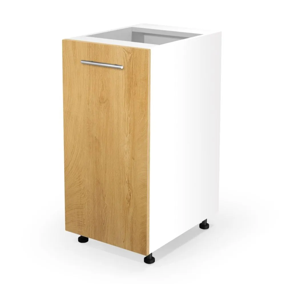 Szafka kuchenna stojąca 40 VENTO D-40/82 dąb miodowy z półką | MIRAT. kolekcja VENTO