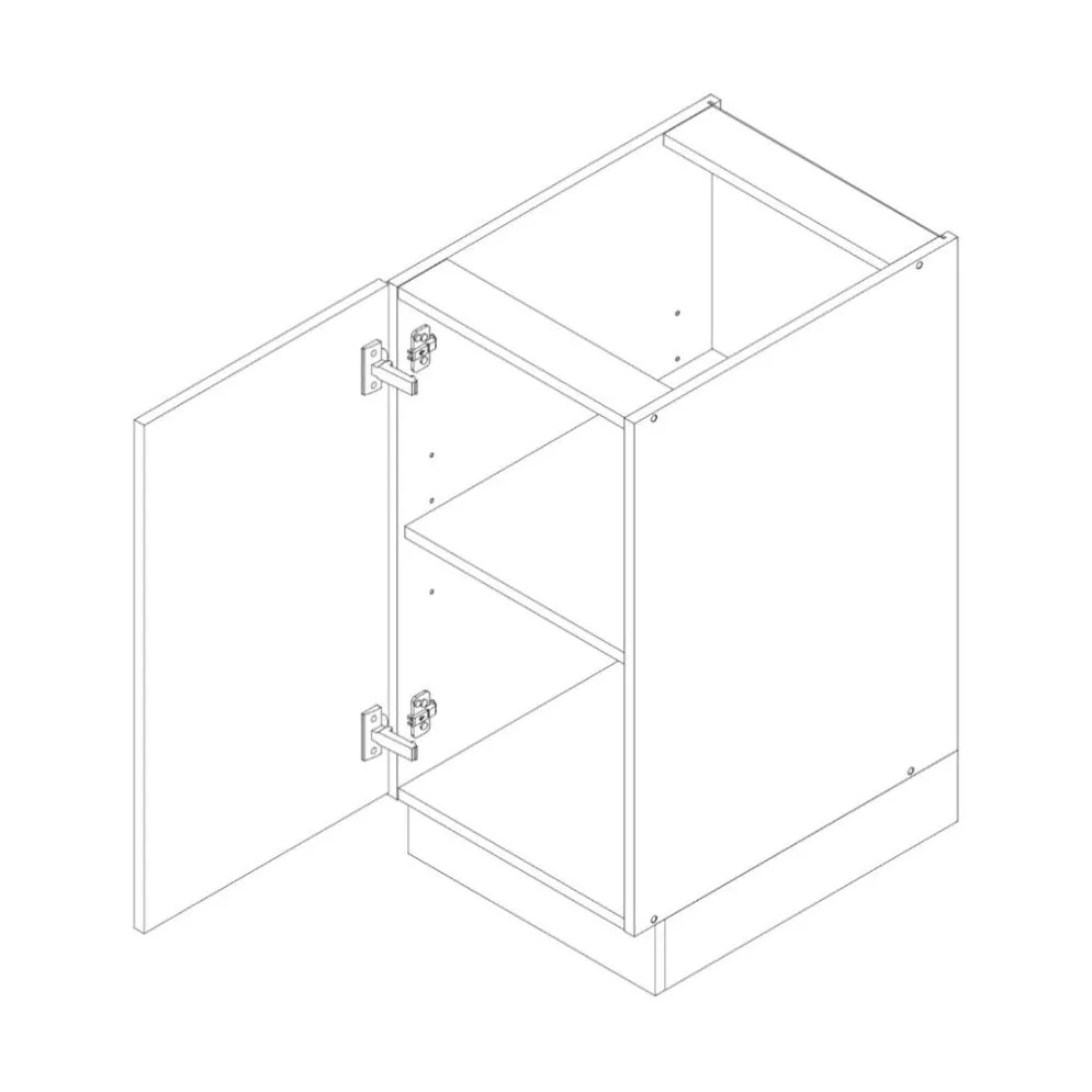 Jednodrzwiowa szafka kuchenna stojąca 40 DENIS D40 P/L dąb London | MIRAT.  kolekcja DENIS