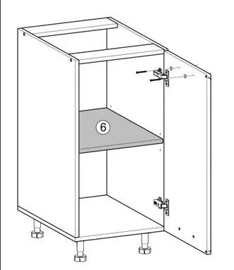 Szafka kuchenna stojąca 40 VENTO D-40/82 antracyt firmy Halmar | MIRAT. styl LOFT kolekcja VENTO