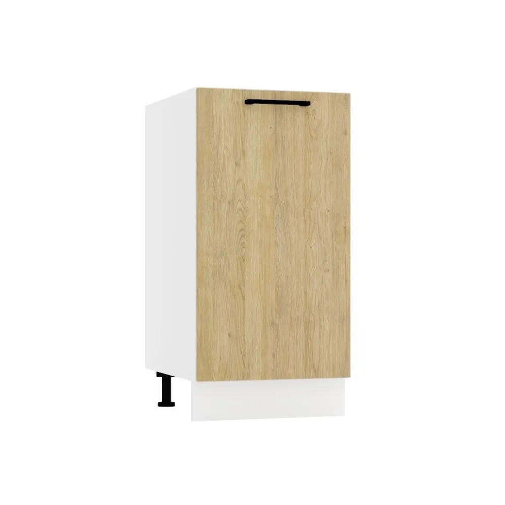 Jednodrzwiowa szafka kuchenna stojąca 40 DENIS D40 P/L dąb London | MIRAT.  kolekcja DENIS