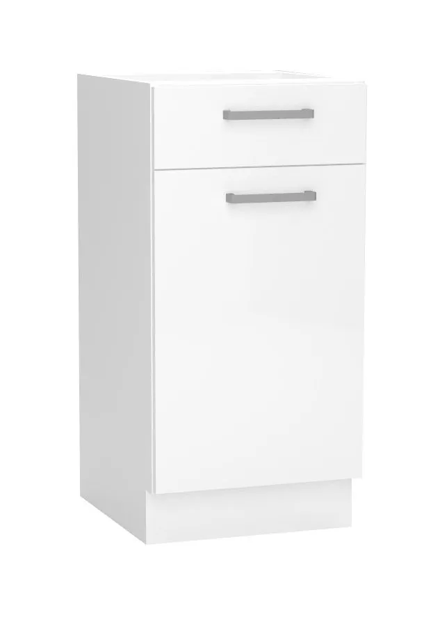 Szafka kuchenna stojąca 40 VITA D40S/1 P/L biała z szufladą | MIRAT.  kolekcja VITA