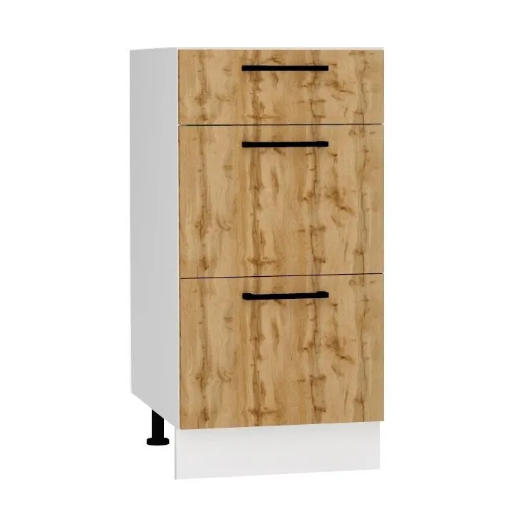 Szafka kuchenna stojąca 40 BONO D40 S/3 dąb wotan I sklep meblowy MIRAT. styl LOFT