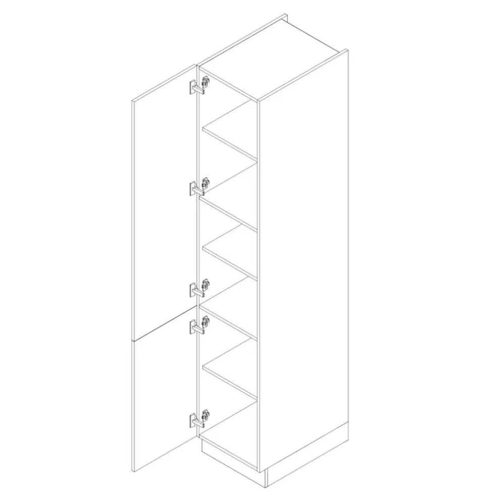 Dwudrzwiowa szafka kuchenna stojąca 40 DENIS D40 SŁ/2133 P/L 2FR szara I MIRAT.  kolekcja DENIS