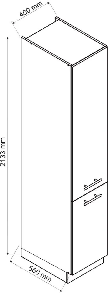 Szafka kuchenna stojąca 40 ADELE D40 SŁ P/L 2FR biała I sklep meblowy MIRAT.