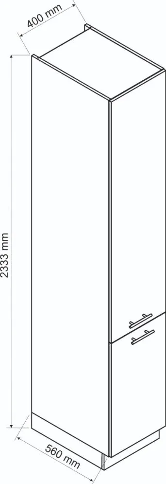 Szafka kuchenna stojąca 40/233 ADELE D40 SŁ P/L 2FR granatowa I sklep meblowy MIRAT. kolekcja ADELE