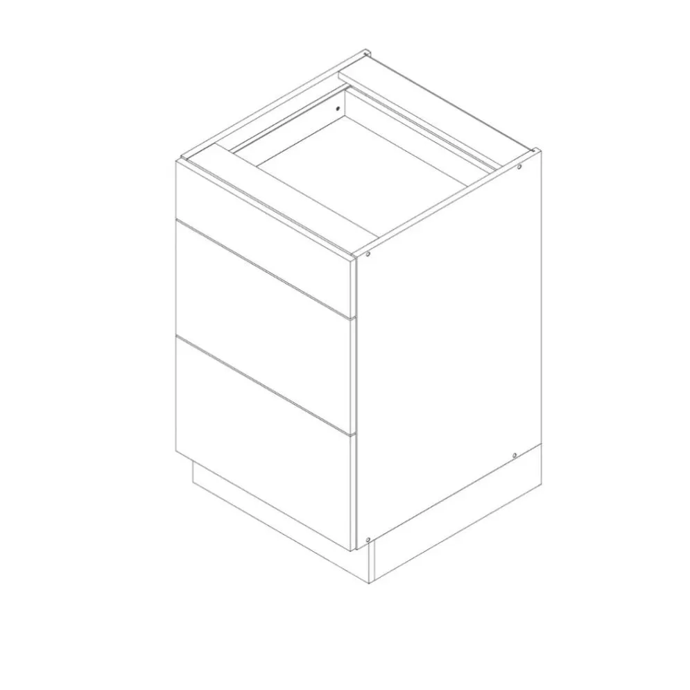 Szafka kuchenna stojąca 60 ADELE D50 S/3 beżowy z szufladami I sklep meblowy MIRAT. kolekcja ADELE