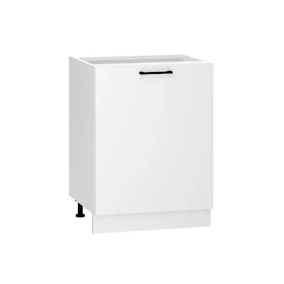 Szafka kuchenna stojąca 60 DENIS D60 biała mat z półką I sklep meblowy MIRAT.  kolekcja DENIS