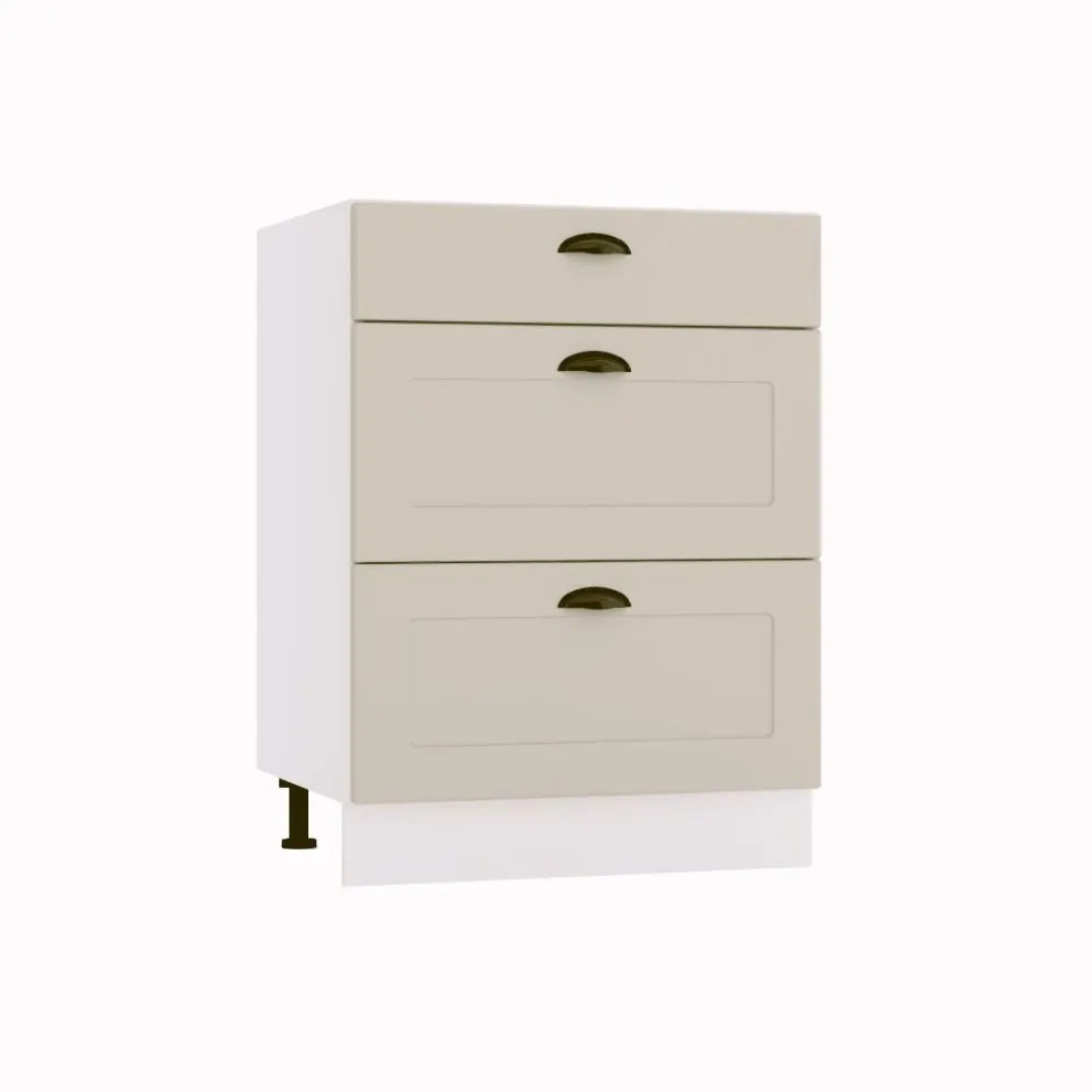 Szafka kuchenna stojąca 60 ADELE D60 S/3 beżowy I sklep meblowy MIRAT. kolekcja ADELE