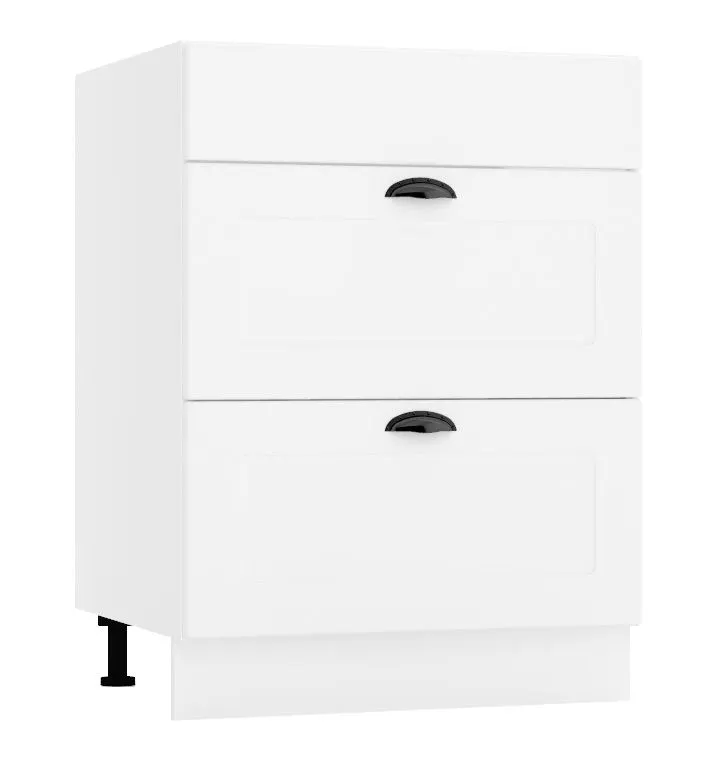 Szafka kuchenna stojąca 60 ADELE D60PC S/2 biała I sklep meblowy MIRAT.