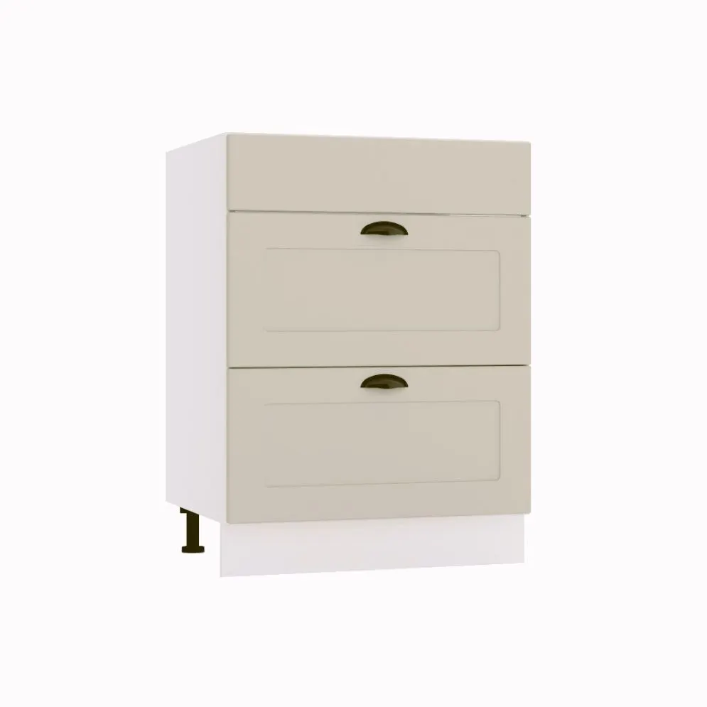 Szafka kuchenna stojąca 60 ADELE D60PC S/2 beżowa matowa I sklep meblowy MIRAT. kolekcja ADELE