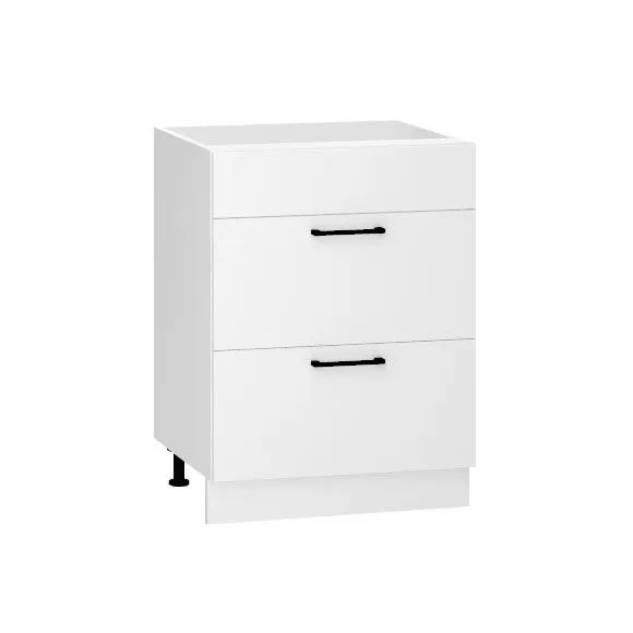 Cicha szafka kuchenna stojąca 60 DENIS D60 PC S/2 biała mat I sklep meblowy MIRAT. kolekcja DENIS