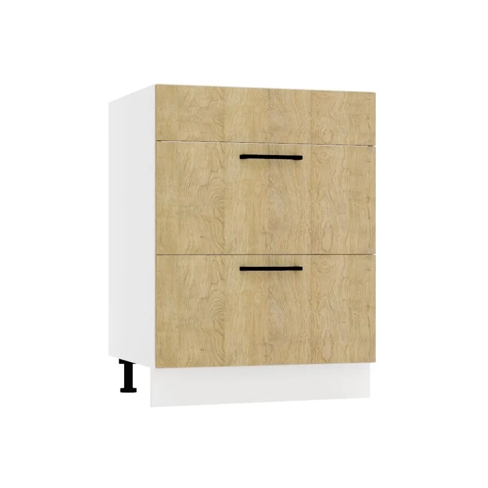 Trwała szafka kuchenna stojąca 60 DENIS D60PC S/2 dąb London | MIRAT.  kolekcja DENIS