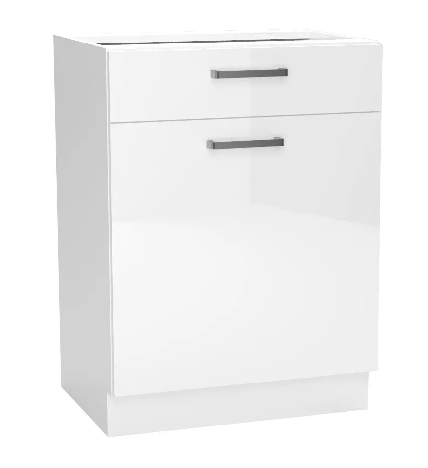 Szafka kuchenna stojąca 60 VITA D60S/1 P/L biała z szufladą | MIRAT.  kolekcja VITA