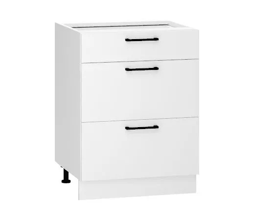 Szafka kuchenna stojąca 60 BONO D60 S/3 biała I sklep meblowy MIRAT. styl LOFT