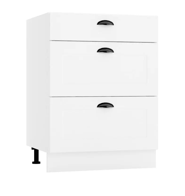 Szafka kuchenna stojąca 60 ADELE D60 S/3 biała I sklep meblowy MIRAT.