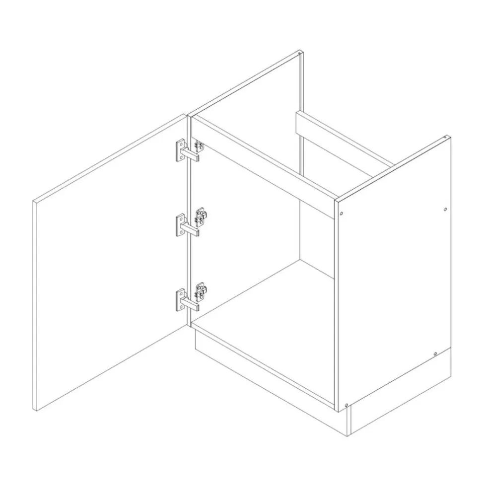 Jednodrzwiowa szafka pod zlew 60 DENIS D60ZL P/L dąb London | MIRAT. kolekcja DENIS