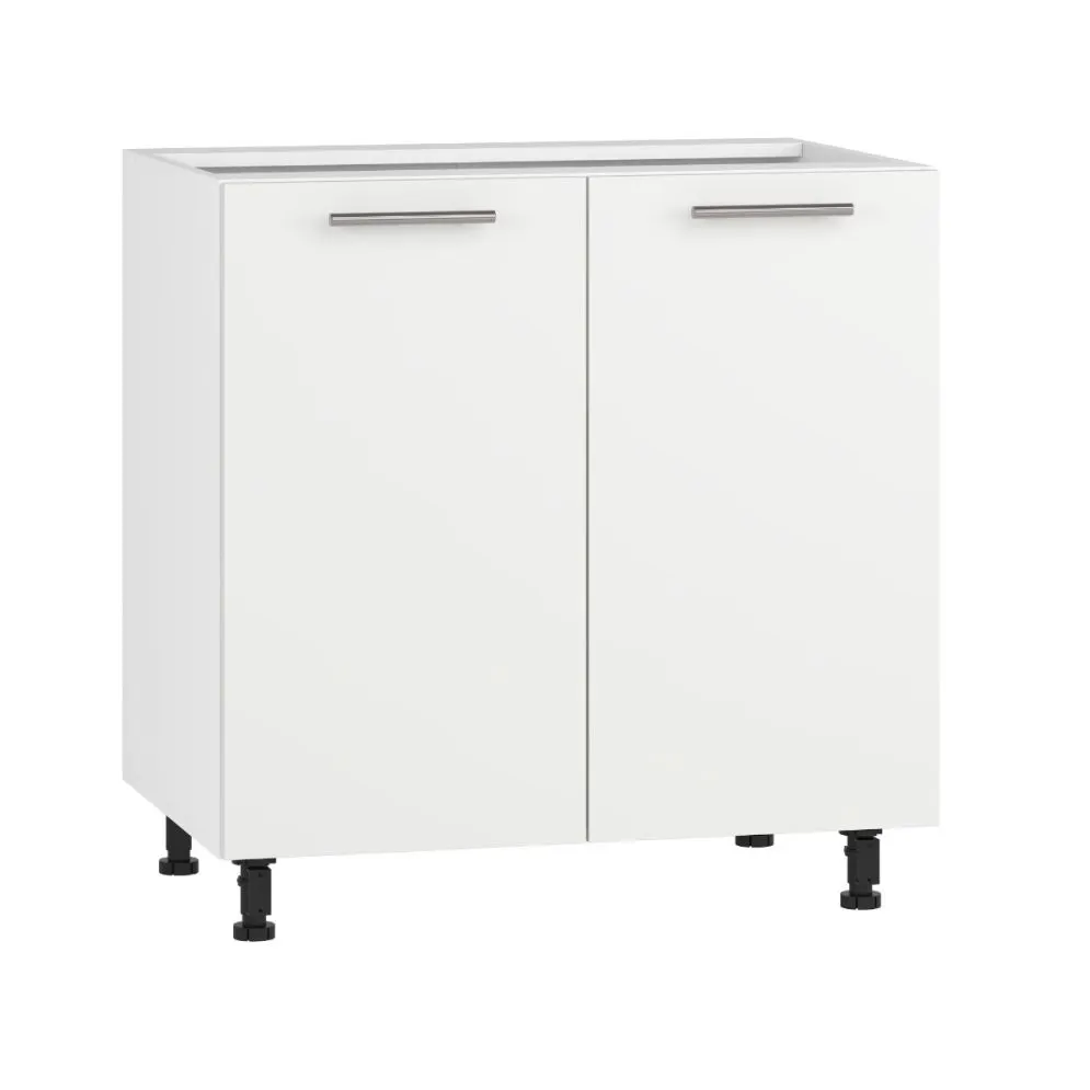 Pojemna szafka kuchenna stojąca 80 VENTO D-80/82 biały mat I sklep meblowy MIRAT.  kolekcja VENTO