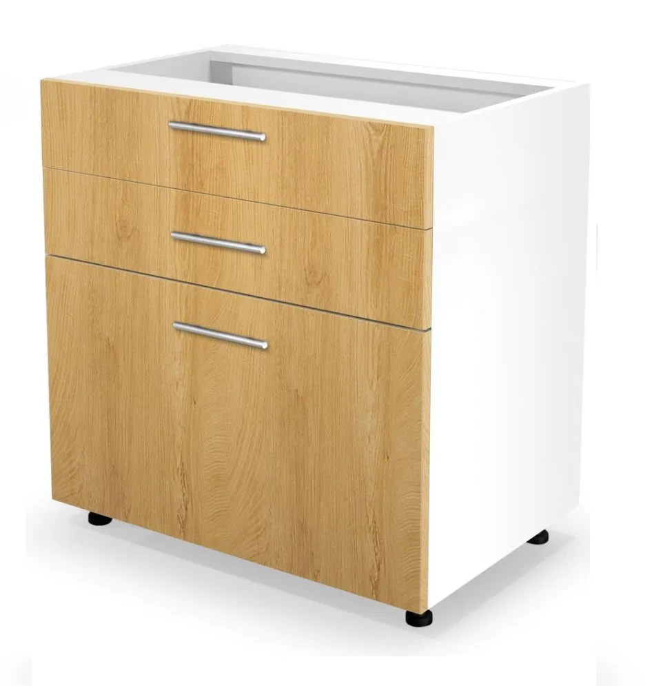Szafka kuchenna stojąca 80 VENTO D3S-80/82 dąb na regulowanych stopkach I sklep meblowy MIRAT.  kolekcja VENTO
