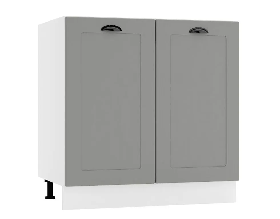 Szafka kuchenna stojąca 80 ADELE D80 szara I sklep meblowy MIRAT.