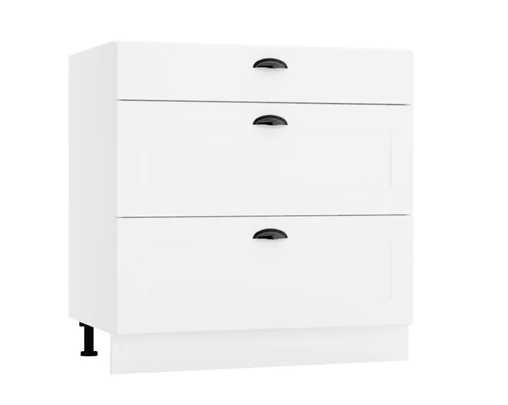 Szafka kuchenna stojąca 80 ADELE D80 S/3 biała I sklep meblowy MIRAT.