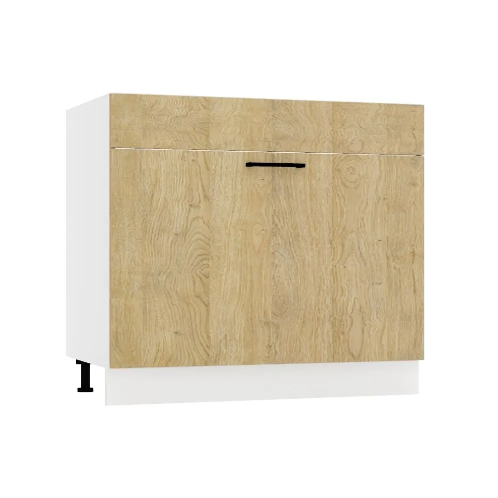 Szafka pod zlew 80 DENIS D80ZL S/1 dąb London z szufladą | MIRAT. kolekcja DENIS