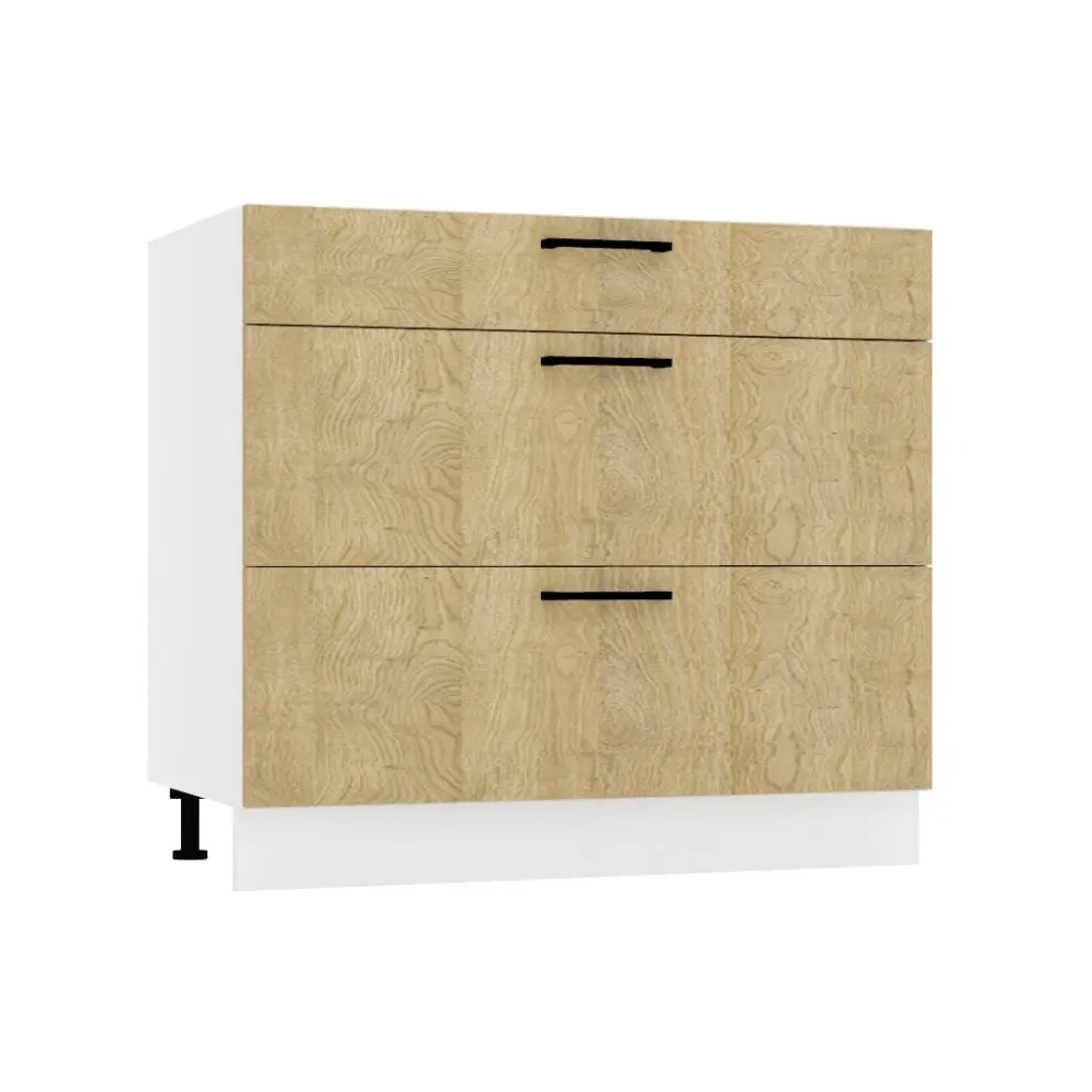 Szafka kuchenna pod płytę 90 DENIS D90 PC S/3 dąb London | MIRAT.  kolekcja DENIS