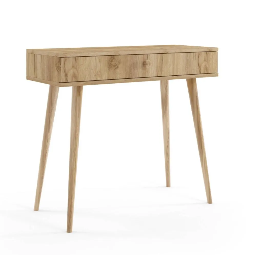 Konsola LEBEL dąb craft złoty w stylu skandynawskim I sklep meblowy MIRAT. styl SKANDYNAWSKI