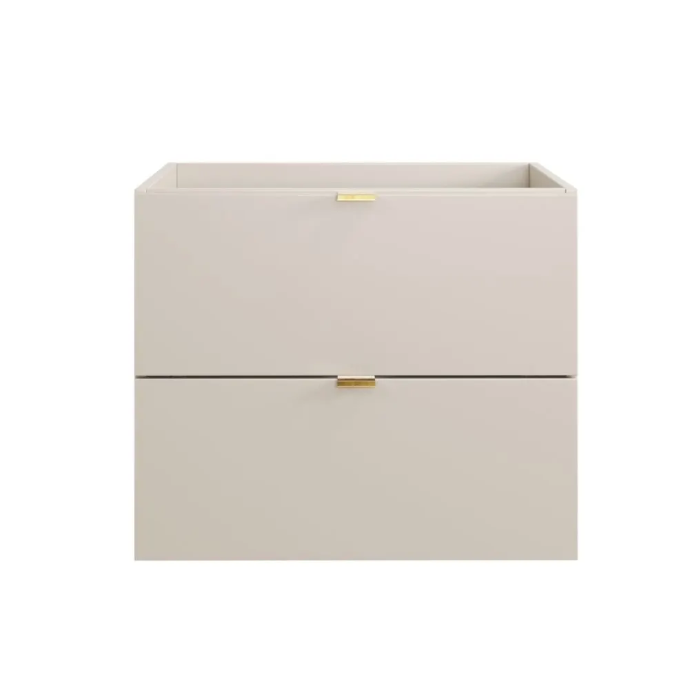 Wisząca szafka pod umywalkę DALIA CASHMERE 2S 60cm kaszmirowy mat I sklep meblowy MIRAT. styl SKANDYNAWSKI kolekcja DALIA CD